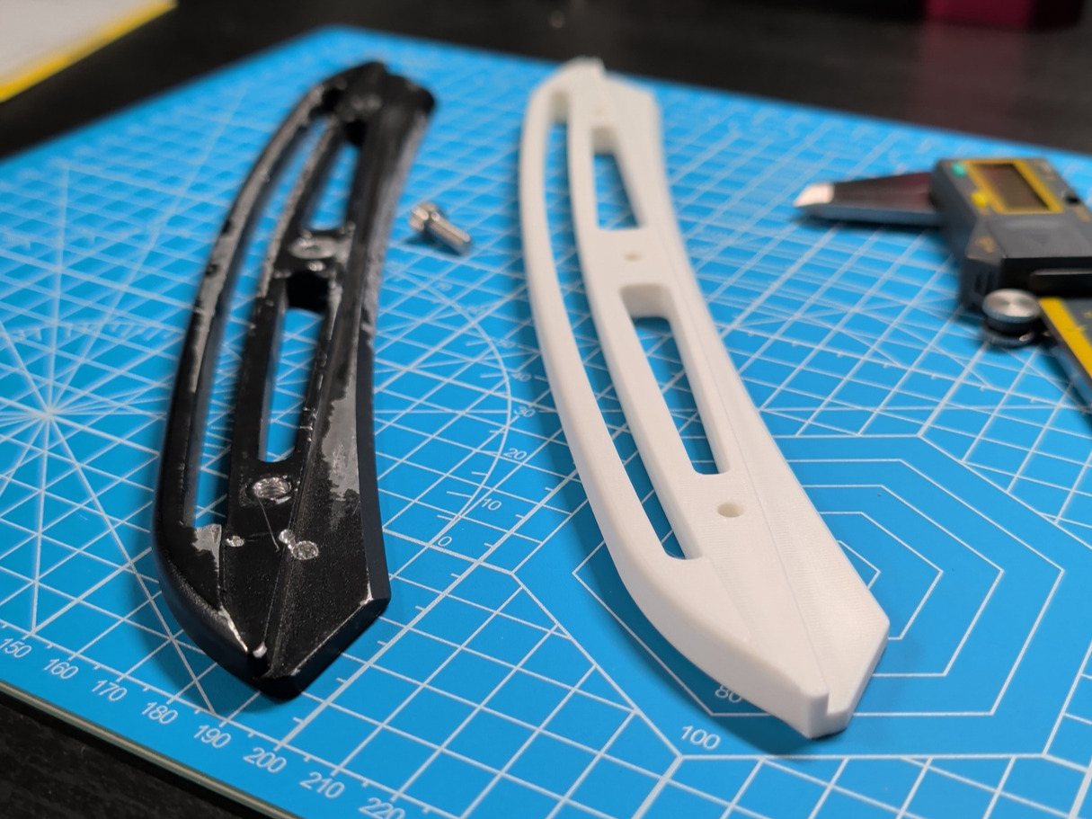 A group of finished custom parts made for client projects.